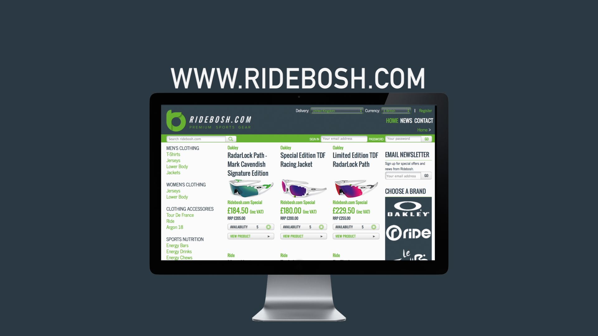 RideBosh TV advert